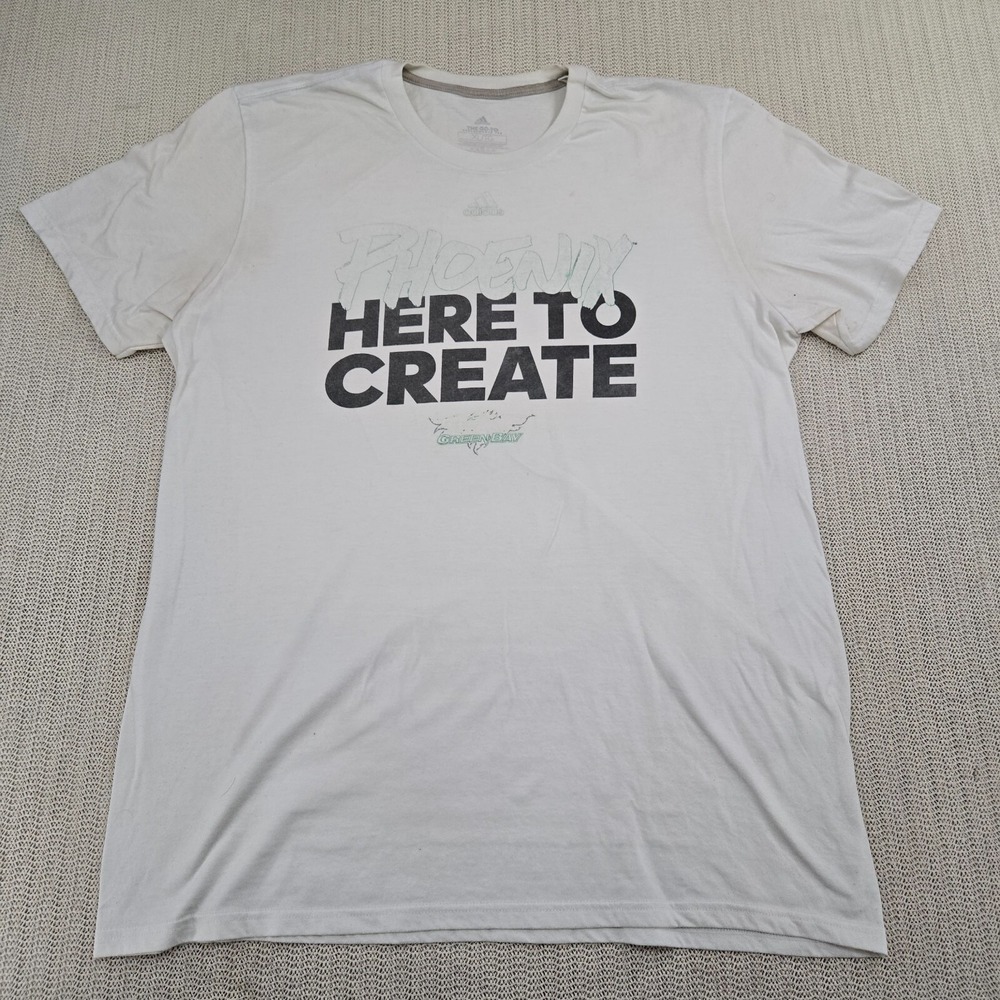 Adidas Wisconsin Green Bay Phoenix Shirt Mens Extra Large White Basketball